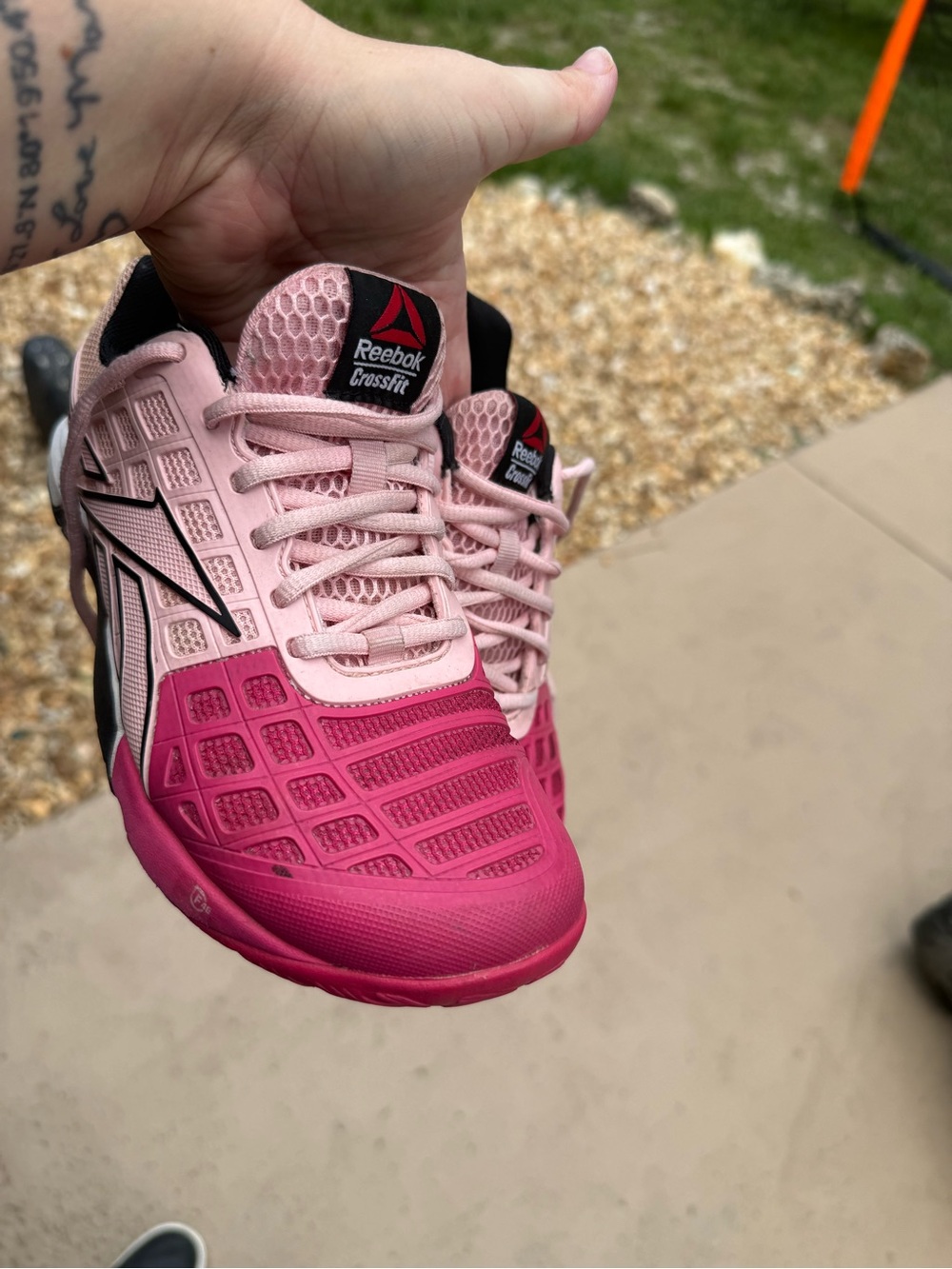 Reebok Women's Two-Tone Pink CrossFit Training Sneakers